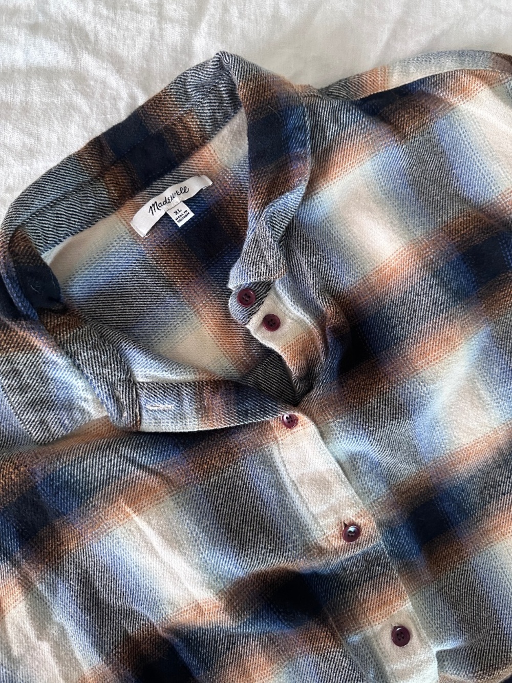 Madewell Flannel Westlake in Allen Plaid XL